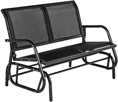 Outdoor Swing Glider Bench 2 Person Loveseat Patio Rocking Chair • $71.85