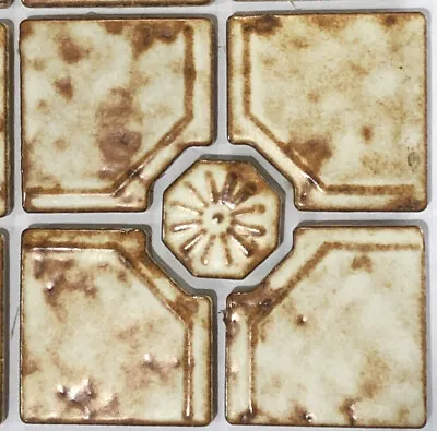 5 Pcs Vintage 1970’s Ceramic Tile Ensembles- For Washstand Fireplace Or Artworks • $7.50