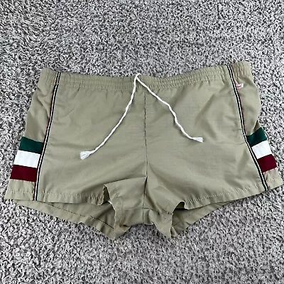 Vintage Jantzen Swim Trunks Mens 40 Beige 1950s 1960s Elastic Waist Pockets • $8.50