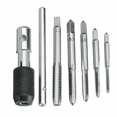 £6.55 • Buy 6PCS Alloy Steel Tap Wrench & Chuck Set Tool T-Handle Metric M3 M4 M5 M6 M8 UK