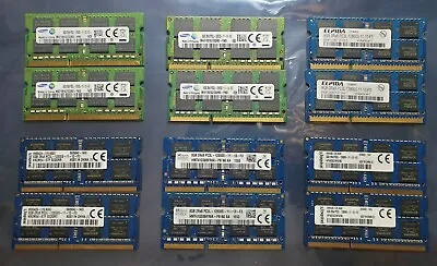Various 16GB 2X8GB DDR3L 2RX8 1600MHz PC3L-12800 204pin Laptop Memory RAM Apple • £22.99