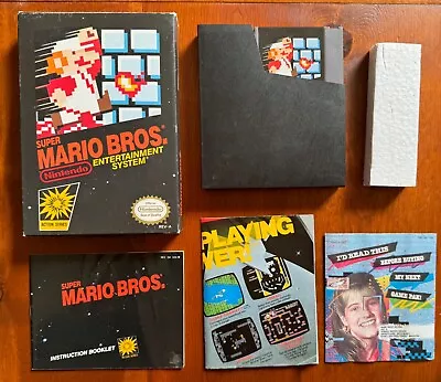 Super Mario Bros. NES Oval Seal Complete CIB Cart Box Manual  • $525.95