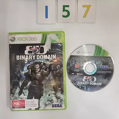 Binary Domain Xbox 360 Game PAL B157 • $24.95