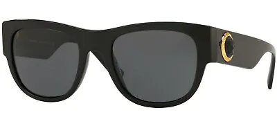 $299.95 • Buy NEW Genuine VERSACE THE CLANS Black Grey Square Sunglasses VE 4359 GB187 GB1/87
