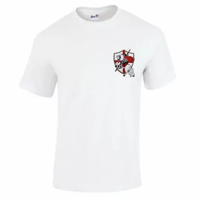 £10.97 • Buy St George's Day England T-Shirt For Men Embroided Horse And Knight
