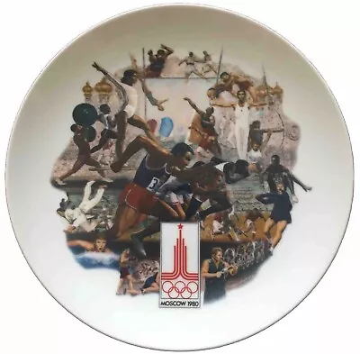 OFFICIAL 1980 OLYMPIC SUMMER GAMES PLATE Moscow Alton S Tobey Viletta China • $10