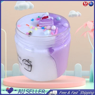 $9.39 • Buy 2 Colors DIY Butter Slime Best Gifts Slime Cup Toy For Boys Girls (Purple White)