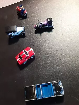 Lot Of 5 Vintage Micro Machines   2 Motorcycles And 3 Vehicles  • $6