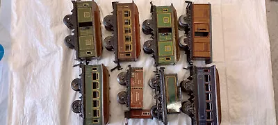 Lot Of Vintage All German Model Railroad  O  Gauge Train Cars. 8 Pieces. • $29.99
