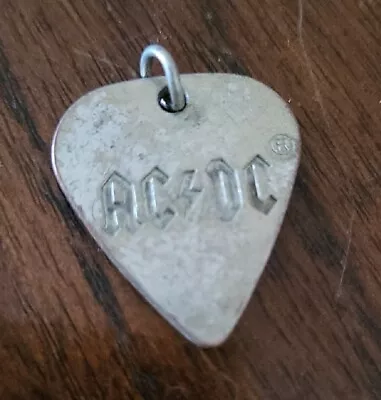 ACDC Guitar Pick Pendant Metal Vintage • $25