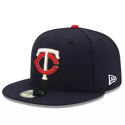 [70361065] Mens New Era Mlb Minnesota Twins 5950 Ac Perf Fitted - Navy • $29.99