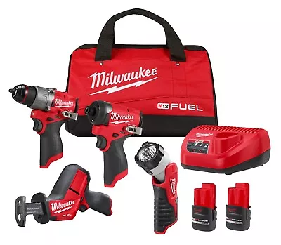 Milwaukee 3497-24 M12 FUEL 4-Tool Combo Kit • $349.90