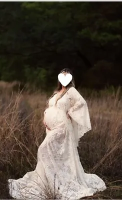 Boho Maternity Photoshoot Gown • $175