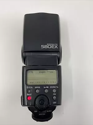 £44 • Buy Canon Speedlite 580EX  Flash, Soft Case And Manual In Original Box