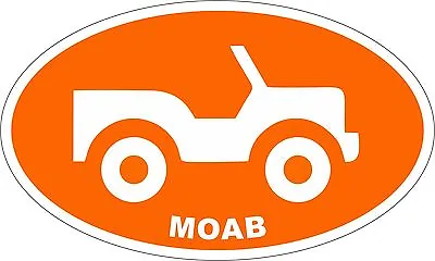 Jeep MOAB Vinyl Sticker Decal 4x4 Utah  • $3.99