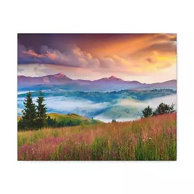 Majestic Mountain Mystic Forest Nature Wilderness Photography Canvas Wall Art F • $94.99