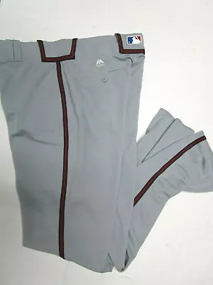 Atlanta Braves Grey Flex Base Authentic Majestic Baseball Pants Size 30-44 • $69.99