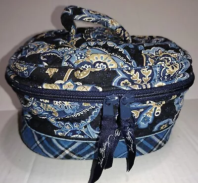 Vera Bradley Travel Jewelry Organizer Case Zip Home And Away Windsor Navy • $24