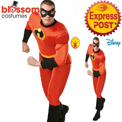 CA746 Mr Incredible 2 Deluxe Costume Mens Disney Superhero Fancy Dress Up Outfit • £49.49