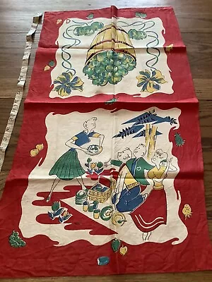 248🌟Vintage Colorful UNUSED Dish Tea Towel PICNIC Time 4-1/2” X 27” #2 • $16.50