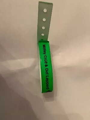 Motley Crue/Def Leppard Concert Wristband • $5