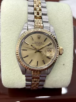 Vintage 1979 Ladies Rolex Date Champagne Dial Serviced One Year Warranty • $3595