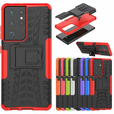 Case For Samsung S22 S21 FE S20 S10 A21s A51 A20e Shockproof Hybrid Galaxy Cover • £5.99