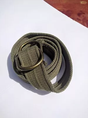 Men's Thick Lt. Olive Canvas D-ring Belts Length: 50  • $6.50