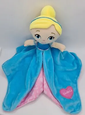 Disney Baby Cinderella Lovey Security Blanket 13  Blankie Blue Pink Comforter • $45