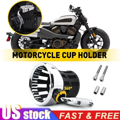 Motorcycle Handlebar Drink Cup Holder Universal Modification Bike Accessories US • $24.69