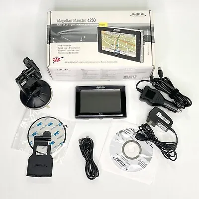 Magellan Maestro 4250 Black 4.3 In Touchscreen Bluetooth Portable GPS Navigator • $18.10