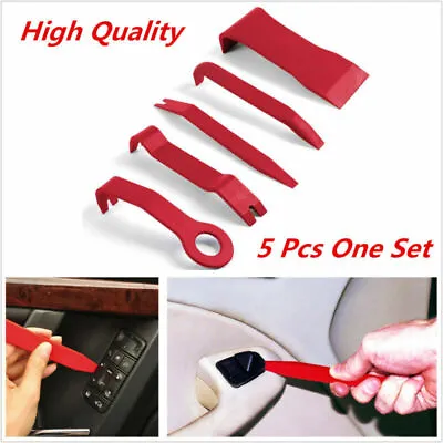 5pcs Red Nylon Car Interior Trim Door Panel Dash Molding Removal Pry Open Tools • $17