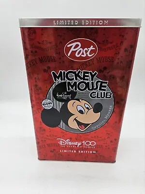 Limited Edition Mickey Mouse DISNEY 100 Exclusive Tin Confetti Cake Cereal • $29.95