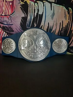 WWE Smackdown Tag Team Championship Wrestling Belt Kids Blue Mattel 2014 Read • $12.99