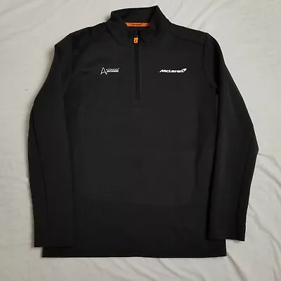 McLaren 1/4 Zip Pullover Shirt Jacket Black Formula 1 F1 Racing Mens Medium • $79.99