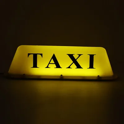 $24.34 • Buy 12V LED Magnetic Taxi Sign Roof Top Car Super Bright Light Lamp With Cigar