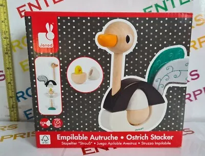 £12.99 • Buy Janod Ostrich Stacker Wooden Baby Toy Age 12-36m NEW