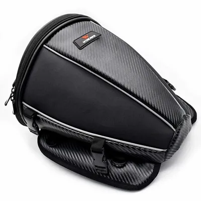 Motorcycle Rear Tail Seat Back Saddle Helmet Waterproof Shoulder Carry Bag Case • $30