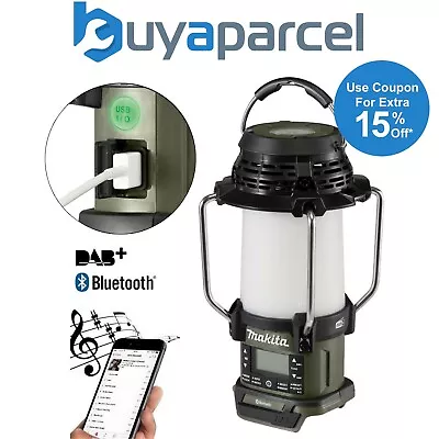 Makita DMR056 O 18v LXT Digital DAB + Site Radio Bluetooth Camping Lantern Torch • £128.99