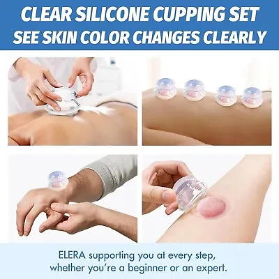 Silicone Cupping Therapy Set Professionally Therapy Cellulite Reduction 7 Cups • $24.37