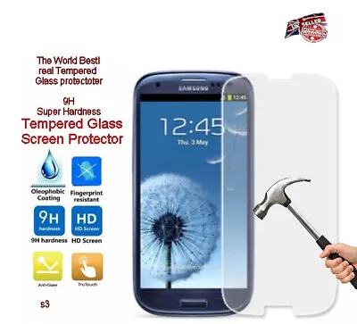 For Samsung Galaxy S3 Mini I8190 Tempered Prime Glass LCD Screen Protector Clear • £1.99