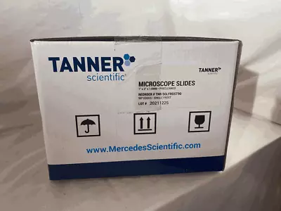 1 New Case (1440) TANNER SCIENTIFIC MICROSCOPE SLIDES TNRSGLFROST90 1 X3  1.0MM • $55