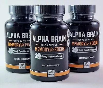 Alpha Brain Memory 60 Capsules Supplement Huperzine Joe Rogan JRE MEGA VALUE • $14.07