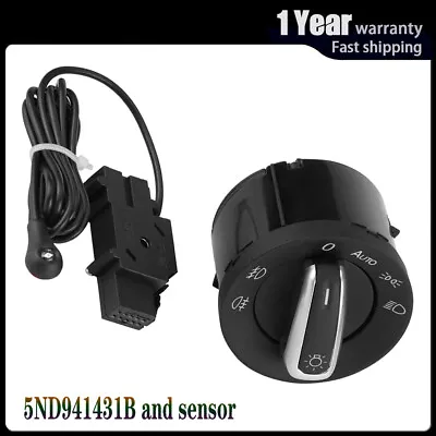 Euro Chrome Headlight Switch Sensor For 2006-2009 VW Golf MK5 Jetta Passat B6 Cc • $24.34