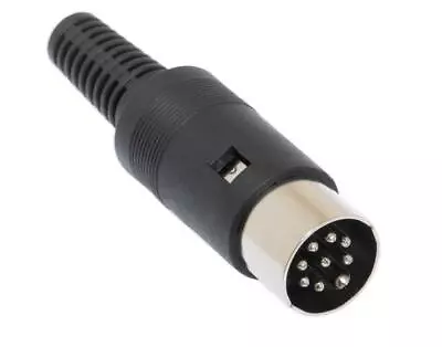 Philmore ETA11 8 Pin 270° Inline Male DIN Connector ~ Solder Type • $2.39