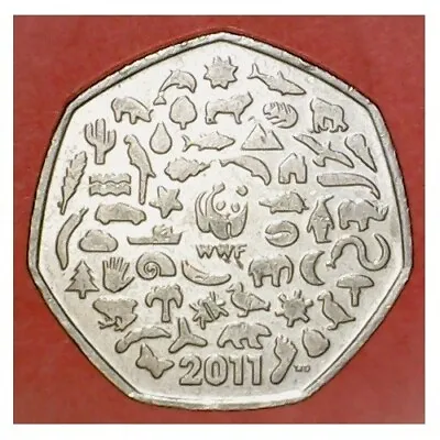 £0.99 • Buy 50 Pence , 2011 World Wildlife Fund , Circulated As Shown 255#