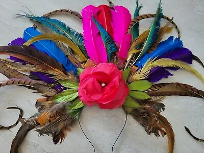 $149 • Buy Handmade Feather Headdress STUNNING