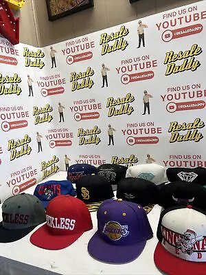 12 Snap Back Hat  Lot Vintage & Modern New Era & More NBA NFL MLB LOOK! Lot #1 • $31