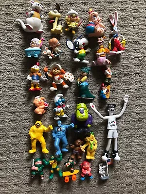 Vintage 80s 90s Mixed Pvc Figure Lot PVC Plastic Various Toys. Some Rare Ones • $25.09