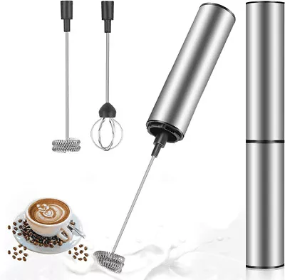 Milk Frother USB Rechargeable Handheld Coffee Frother Chocolate Electric Whisk • £13.99